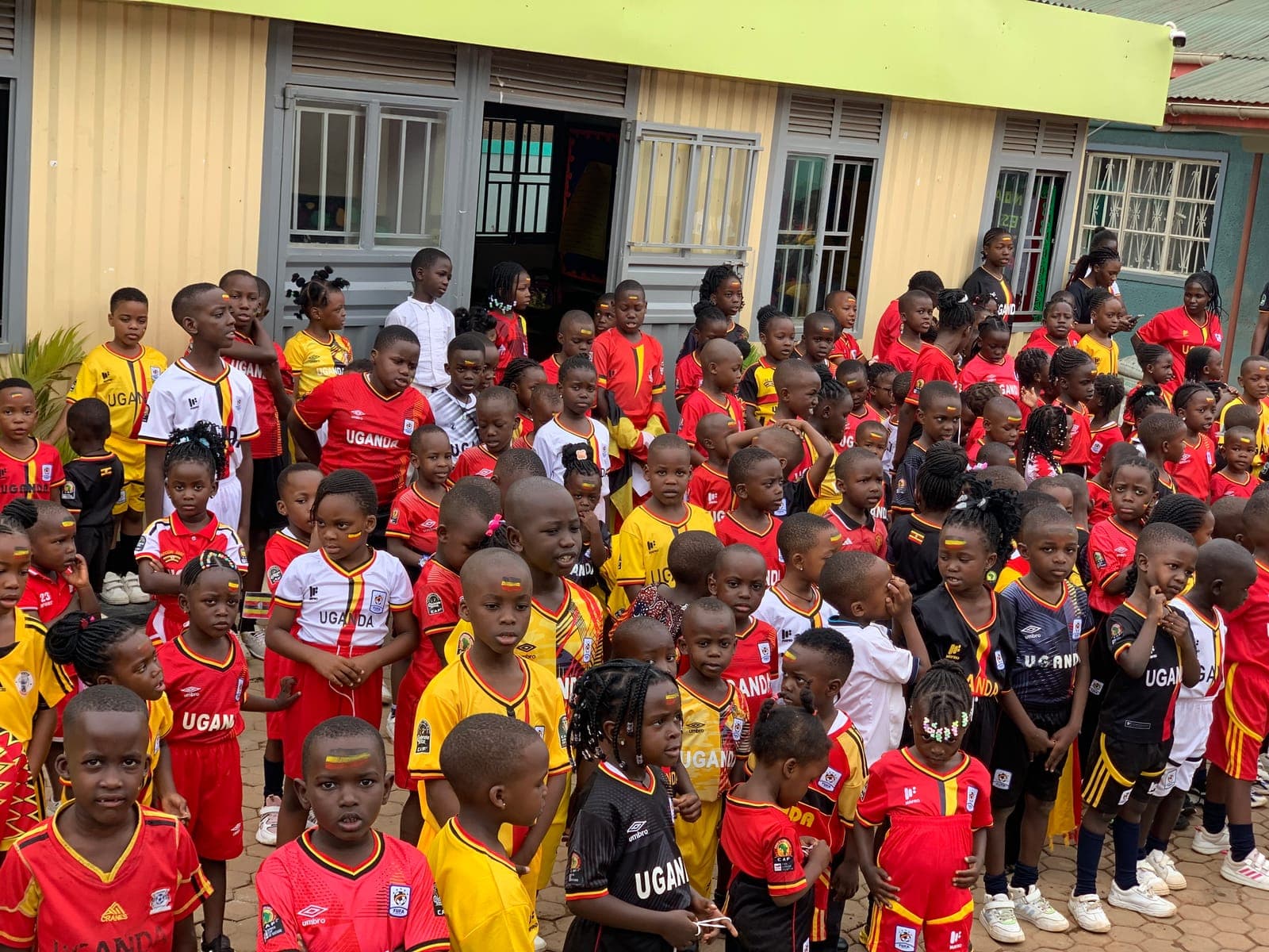 The whole school together on our campus