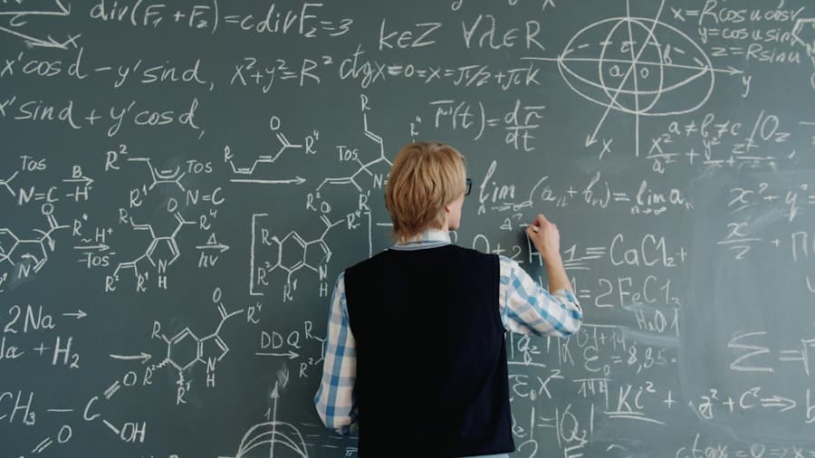 P3 mathematics at the blackboard